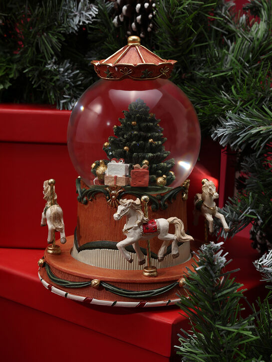 Фигурка в стеклянном шаре &quot;Карусель&quot; (движение, музыка, подсветка) TIANQIN ARTS AND CRAFTS | Фото 6