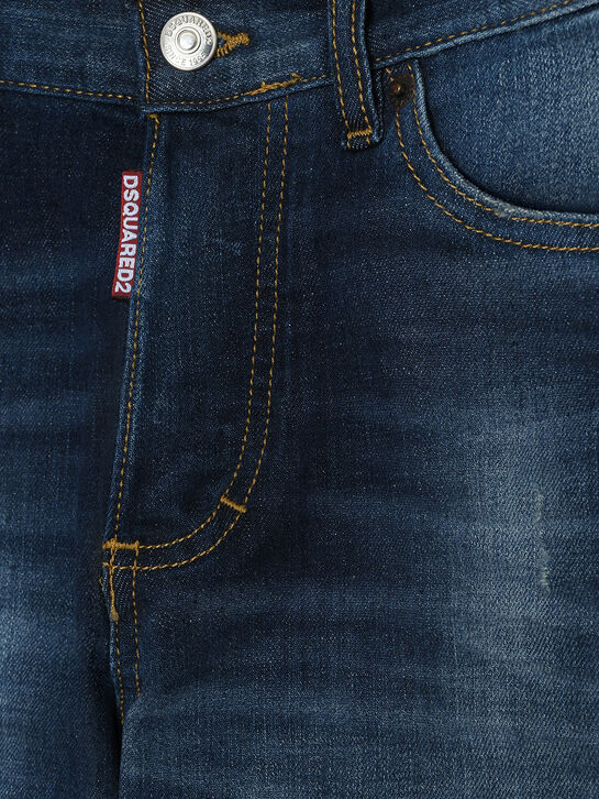 Джинсы boss fit, синие Dsquared2 | Фото 3