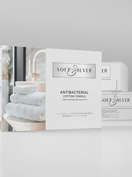 Набор из 3 полотенец (30х50 см, 50х90 см, 70х140 см) Soft Silver | Фото 7