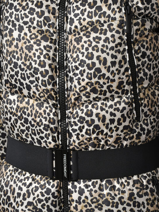 Комбинезон с меховой опушкой на капюшоне, леопардовый Freedomday | Фото 8