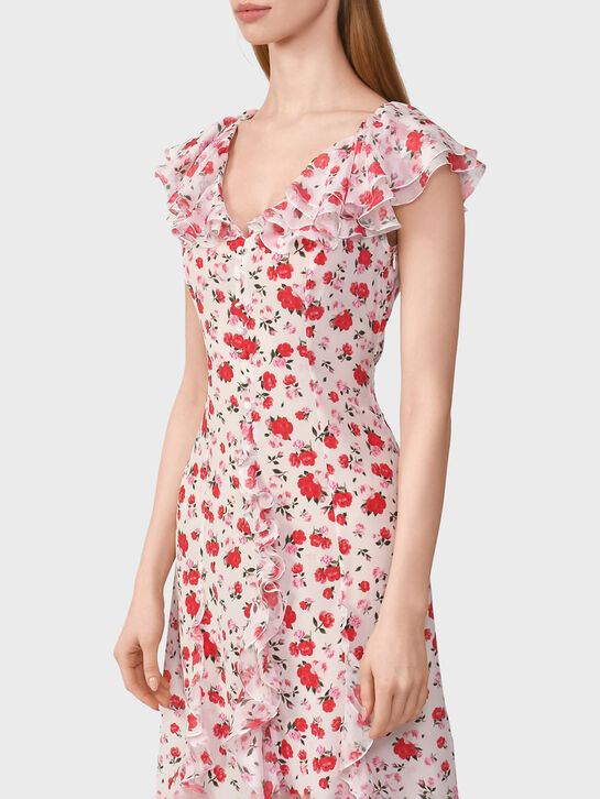 Платье Anette с рюшей и цветочным принтом Roses & Lace | Фото 8