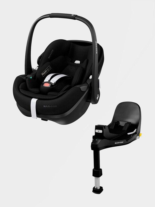 Автокресло  Pebble 360 Pro Twillic Black 2 в комплекте с базой FAMILYFIX 360 PRO Maxi-Cosi | Фото 1