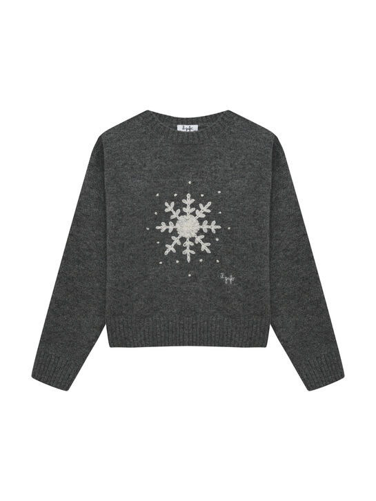 Джемпер с вышивкой &quot;снежинка&quot; IL Gufo | Фото 1