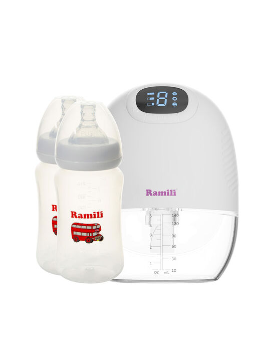 Четырехфазный бионический молокоотсос Ramili SE300 с двумя бутылочками 240ML (SE300240MLX2)  | Фото 1