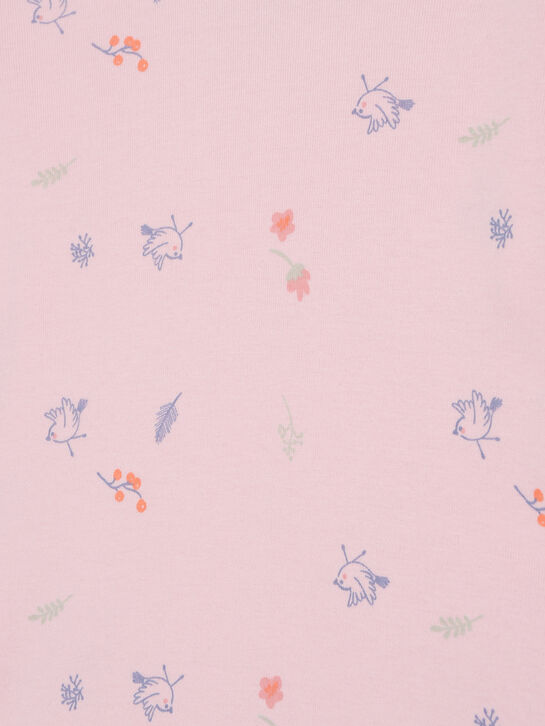 Ночная рубашка с принтом &quot;птички&quot;, розовая Sanetta | Фото 3
