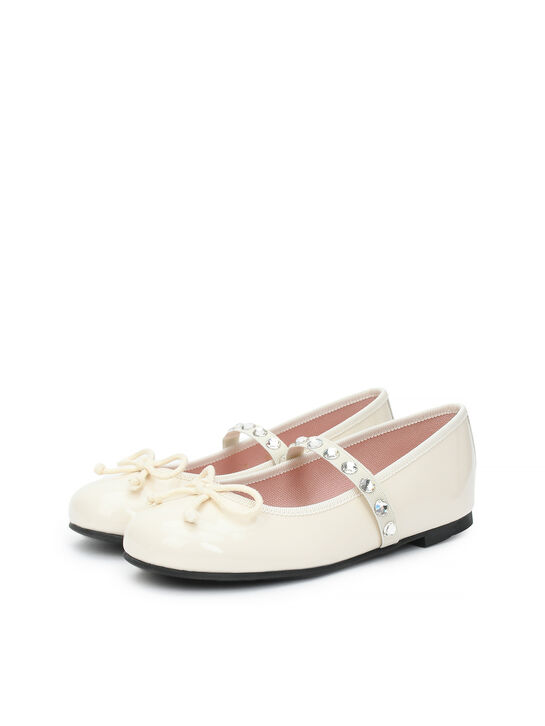 Туфли со стразами и бантиком Pretty Ballerinas | Фото 2