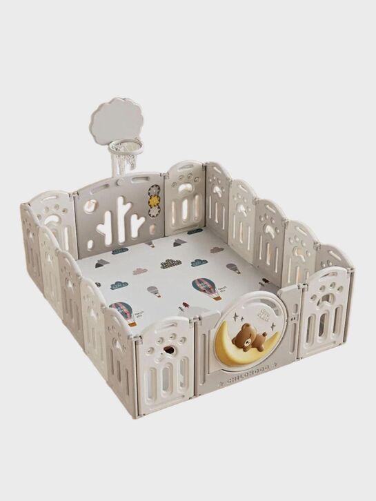 Манеж Kids DeLuxe Grey 150x180 см UNIX Kids | Фото 1