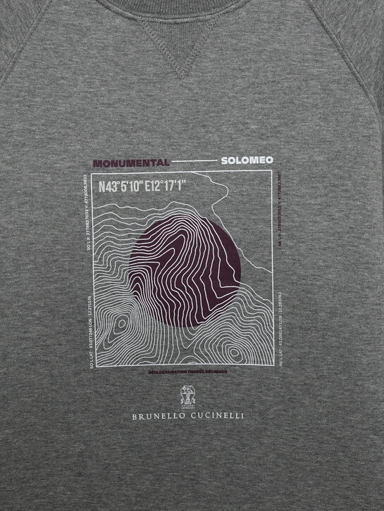 Свитшот с принтом Brunello Cucinelli | Фото 3