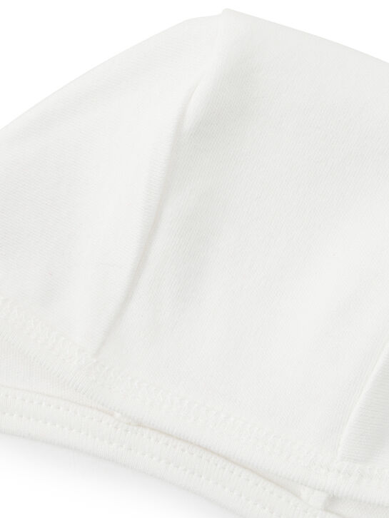 Чепчик однотонный, белый Dan Maralex | Фото 3