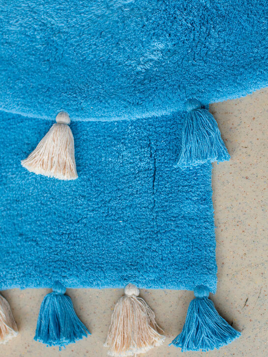 Хлопковый ковер Colorful Blue d140 Lillaland | Фото 7