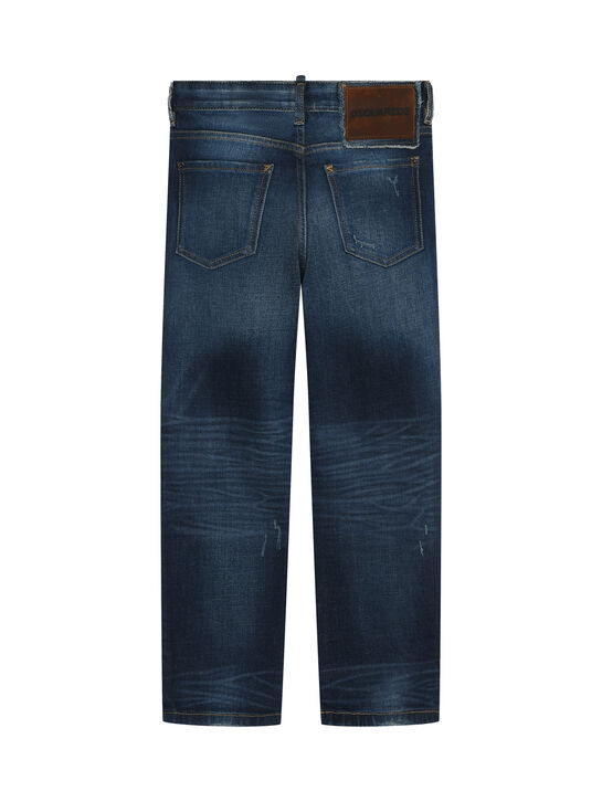 Джинсы boss fit, синие Dsquared2 | Фото 2