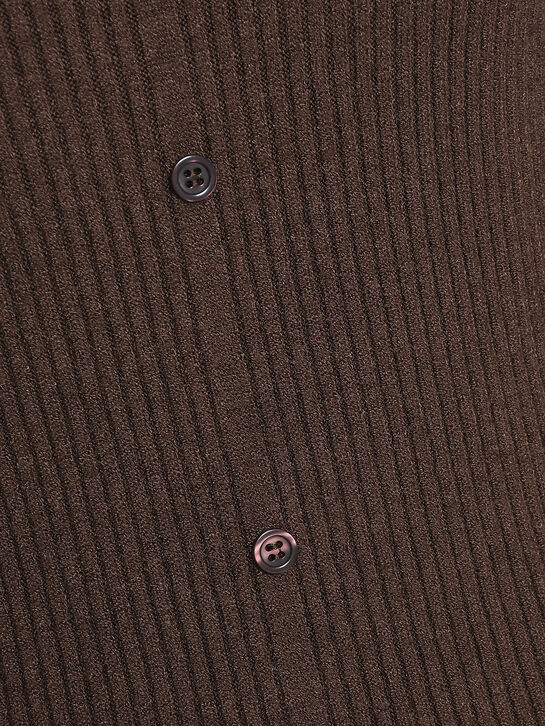 Джемпер BELLA в рубчик на пуговицах, темно-коричневый Pietro Brunelli | Фото 8