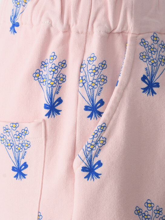 Шорты с принтом &quot;букеты&quot;, розовые Weekend house kids | Фото 4