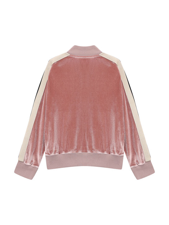 Спортивная куртка велюровая, розовая Palm Angels | Фото 4