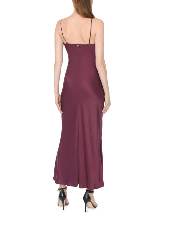 Платье-комбинация, бордовое TWINSET | Фото 5