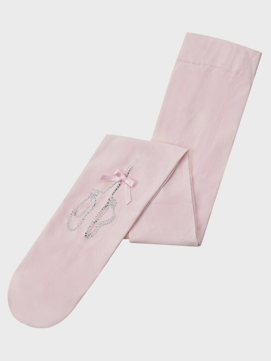 Колготки с пуантами из стразов, розовые Story Loris | Фото 1