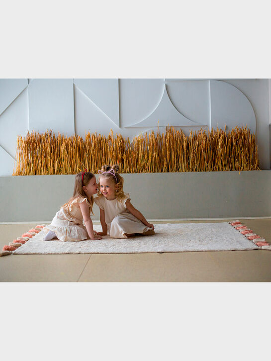 Хлопковый ковер Colorful White Pink 120x180 см Lillaland | Фото 3