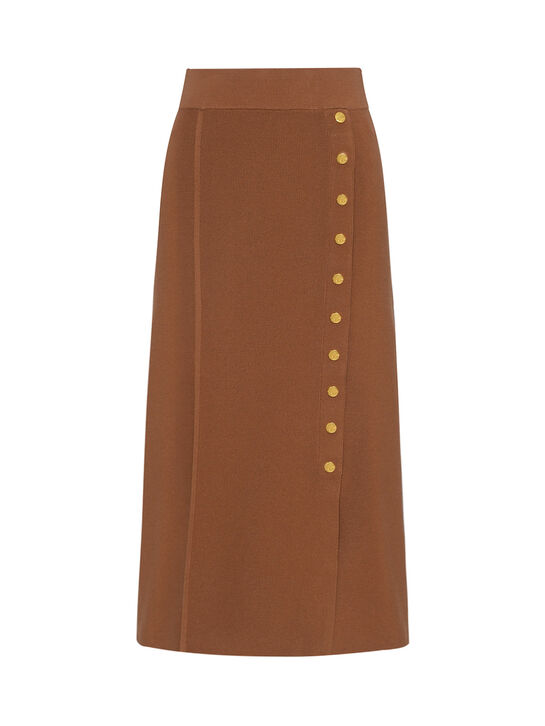 Юбка с декоративными пуговицами Elisabetta Franchi | Фото 1
