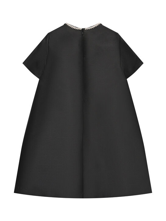 Платье с бантом в стразах, черное Maison Ava | Фото 2