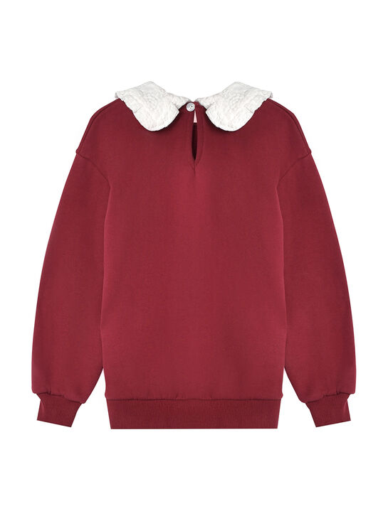 Свитшот с белым воротником и лого The New Society | Фото 2