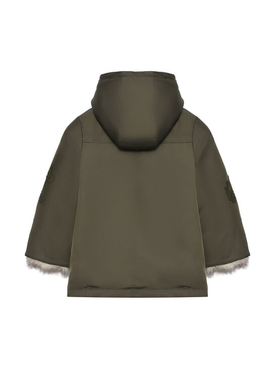 Куртка-парка с отделкой эко-мехом Ermanno Scervino | Фото 5