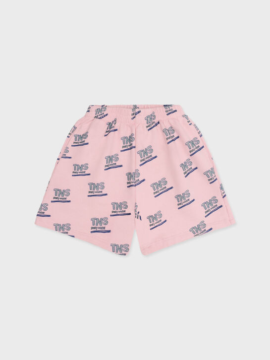 Шорты розовые с лого The New Society | Фото 1