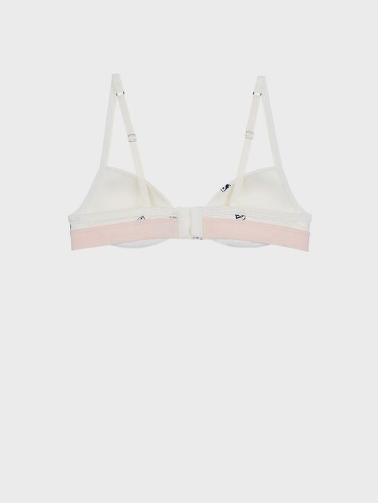 Бюстгальтер с принтом девушка в очках, белый Sanetta | Фото 2