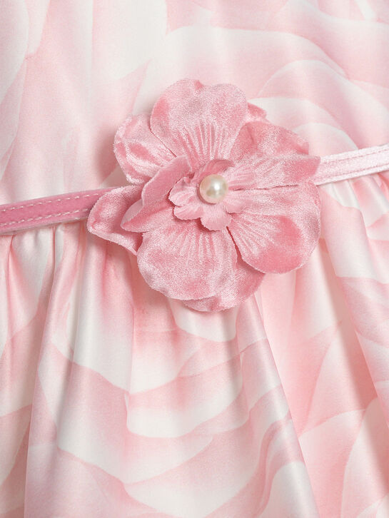 Платье с принтом &quot;розы&quot; Monnalisa | Фото 3