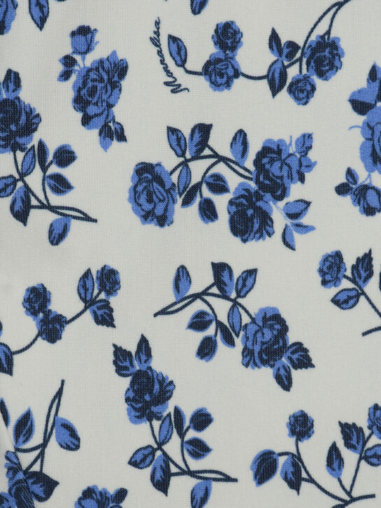 Леггинсы с цветочным принтом, белые Monnalisa | Фото 3