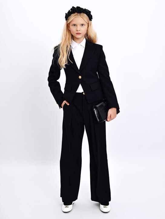 Пиджак приталенный, черный Balmain | Фото 2