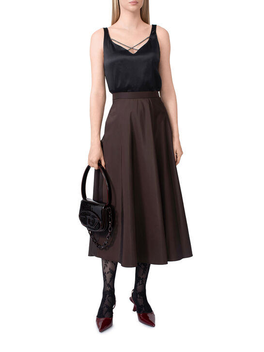 Юбка миди, коричневая Dorothee Schumacher | Фото 2