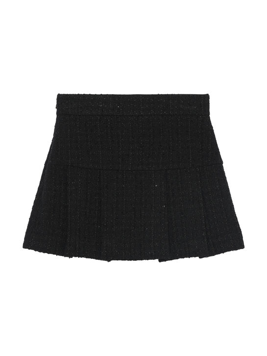 Юбка со складками, черная Monnalisa | Фото 2