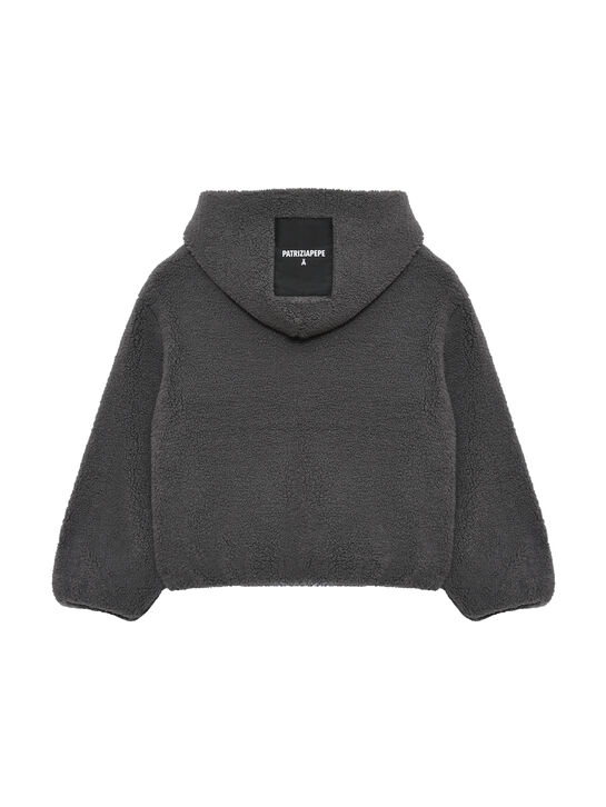 Куртка с капюшоном, серая Patrizia Pepe | Фото 2