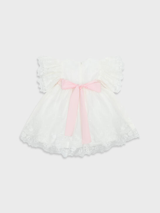 Платье с ажурной вышивкой, белое Marlu | Фото 2