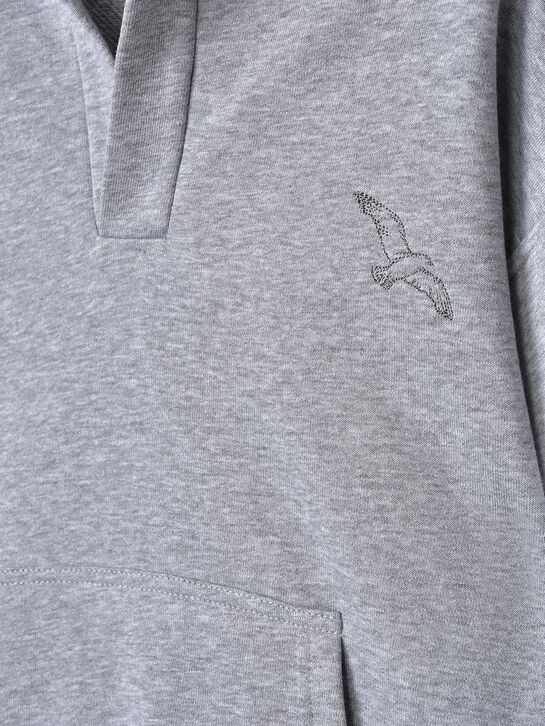 Свитшот-поло, серый Dan Maralex | Фото 3