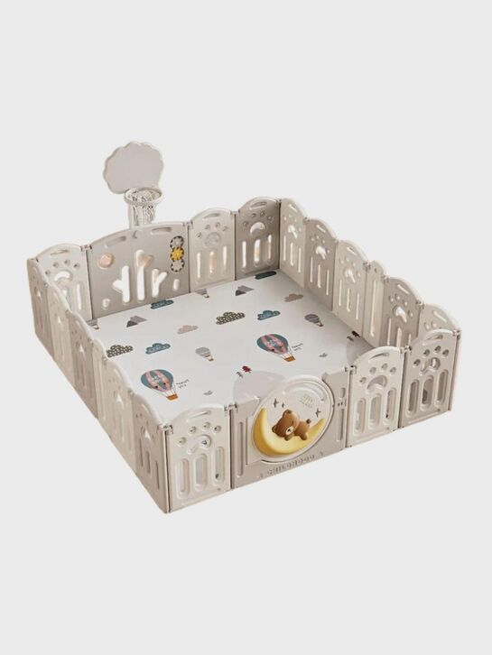 Манеж Kids DeLuxe Grey 180x200 см UNIX Kids | Фото 1