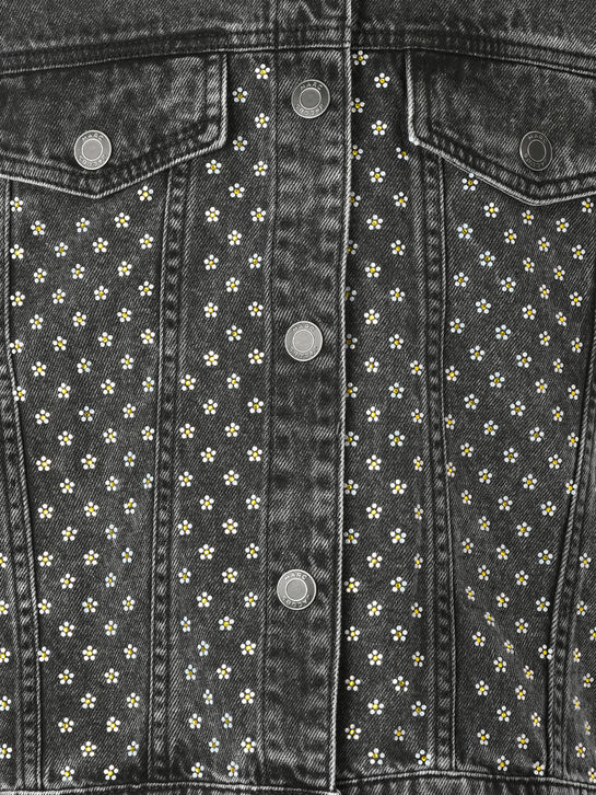 Джинсовый жилет со стразами Marc Jacobs | Фото 3