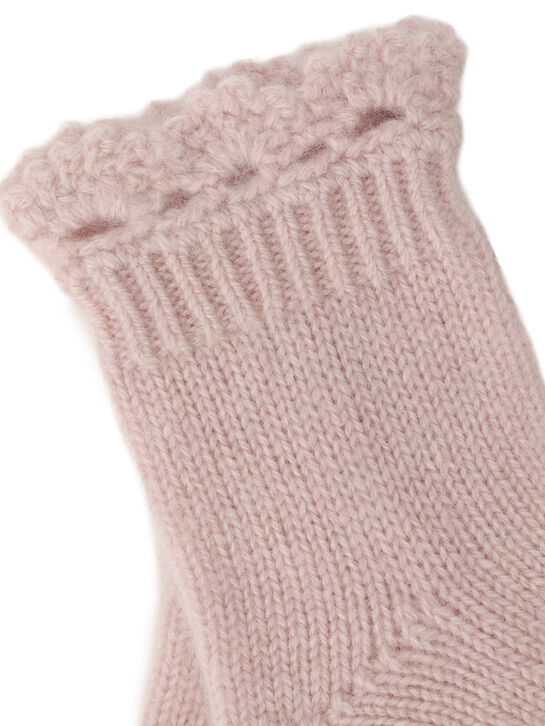 Носки кашемировые, розовые Oscar et Valentine | Фото 2