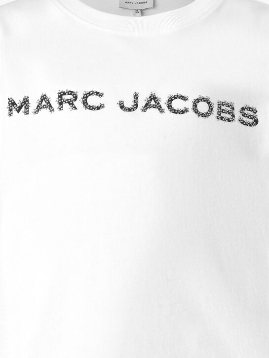 Футболка с лого в стразах Marc Jacobs | Фото 3