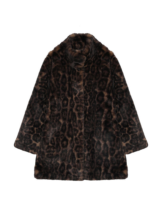 Шуба с леопардовым принтом Apparis | Фото 1