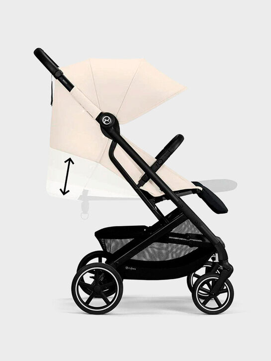 Коляска Beezy Canvas White с дождeвиком и бампером CYBEX | Фото 5