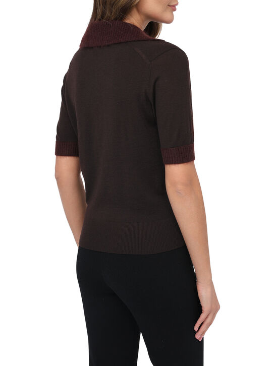 Джемпер из шерсти, темно-коричневый Dorothee Schumacher | Фото 4