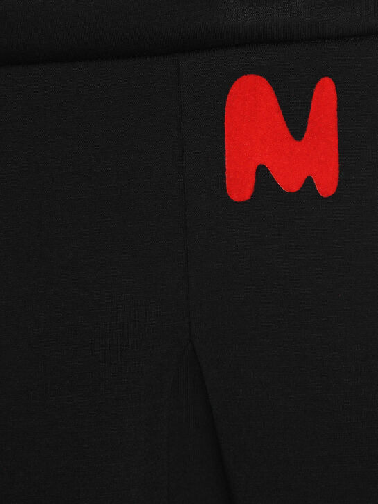 Юбка с красным лого, черная MSGM | Фото 3