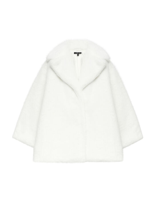 Шуба из эко-меха, белая Dan Maralex | Фото 1