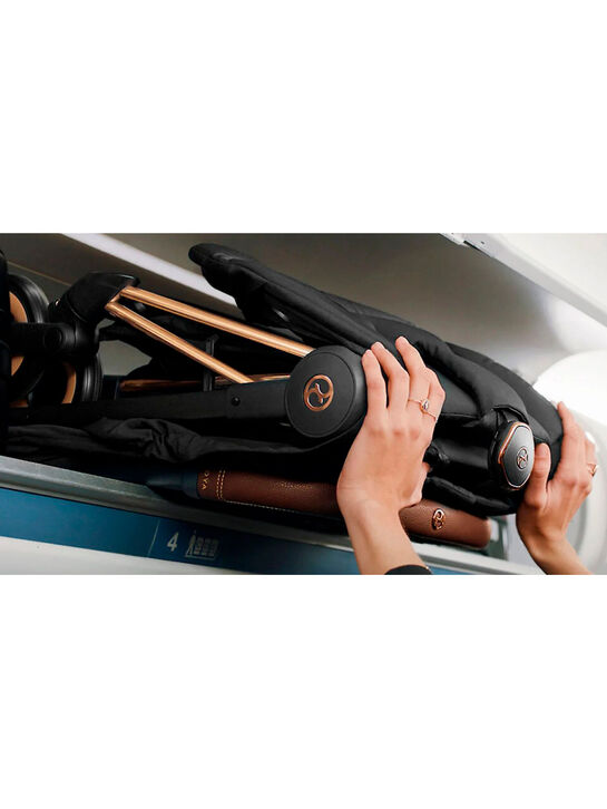 Коляска Coya Rosegold Mirage Grey с дождевиком и бампером CYBEX | Фото 13