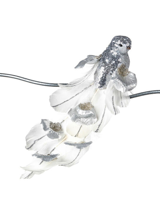 Декоративная птица с пайетками и длинным хвостом, 34 см Goodwill | Фото 1