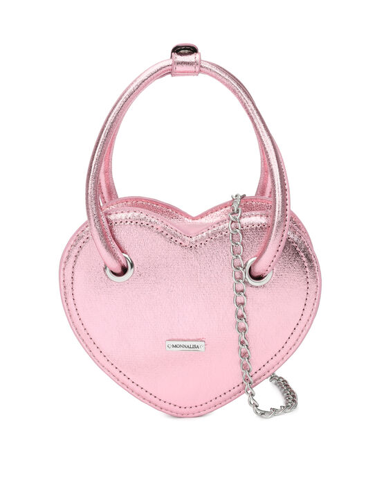 Сумка в форме сердца, розовая Monnalisa | Фото 3