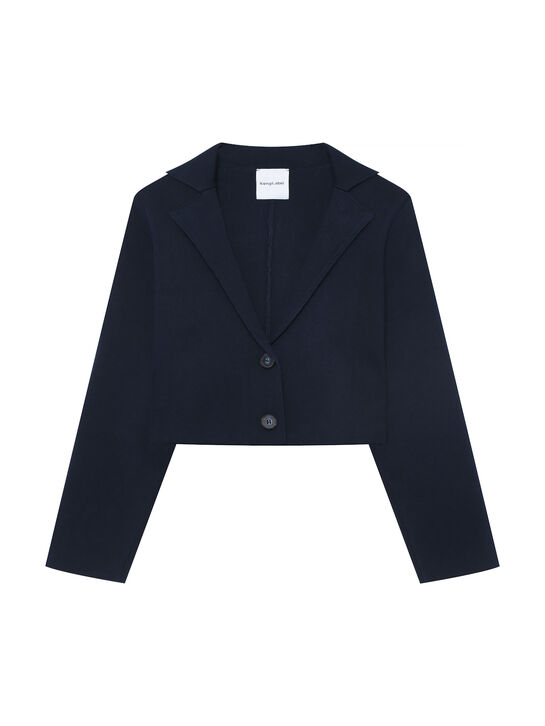 Пиджак укороченный, синий KengLabel | Фото 1