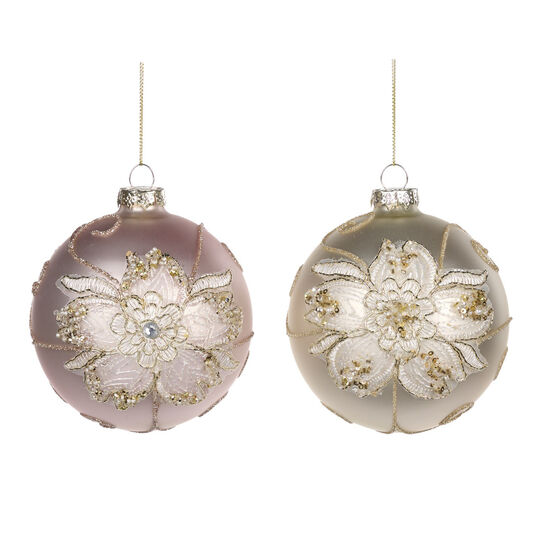 Шар 3D &quot;Цветок &quot;, 10 см, розово-кремовый, 2 вида Goodwill | Фото 1