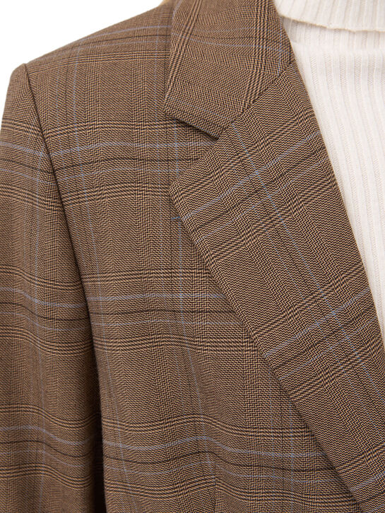 Жакет однобортный в клетку CHIARA Pietro Brunelli | Фото 4